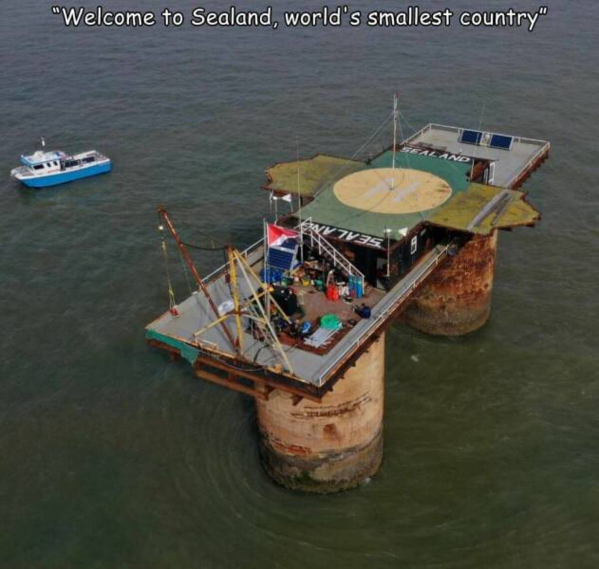 sealand country - "Welcome to Sealand, world's smallest country" A Tes Sealand