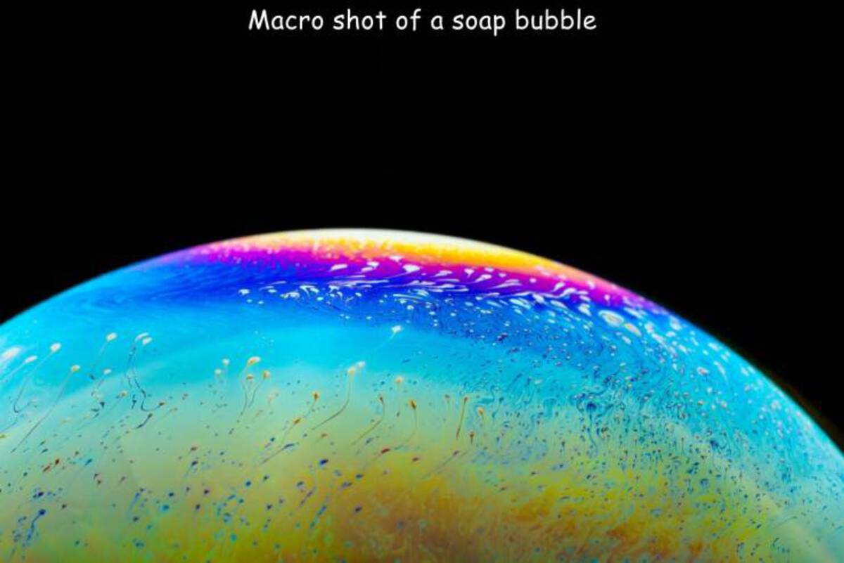 atmosphere - Macro shot of a soap bubble