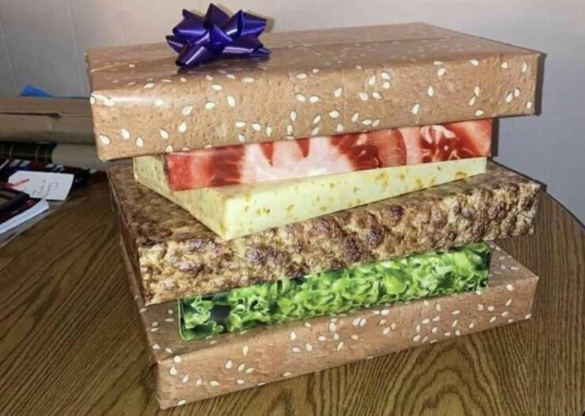 sandwich gift wrapping