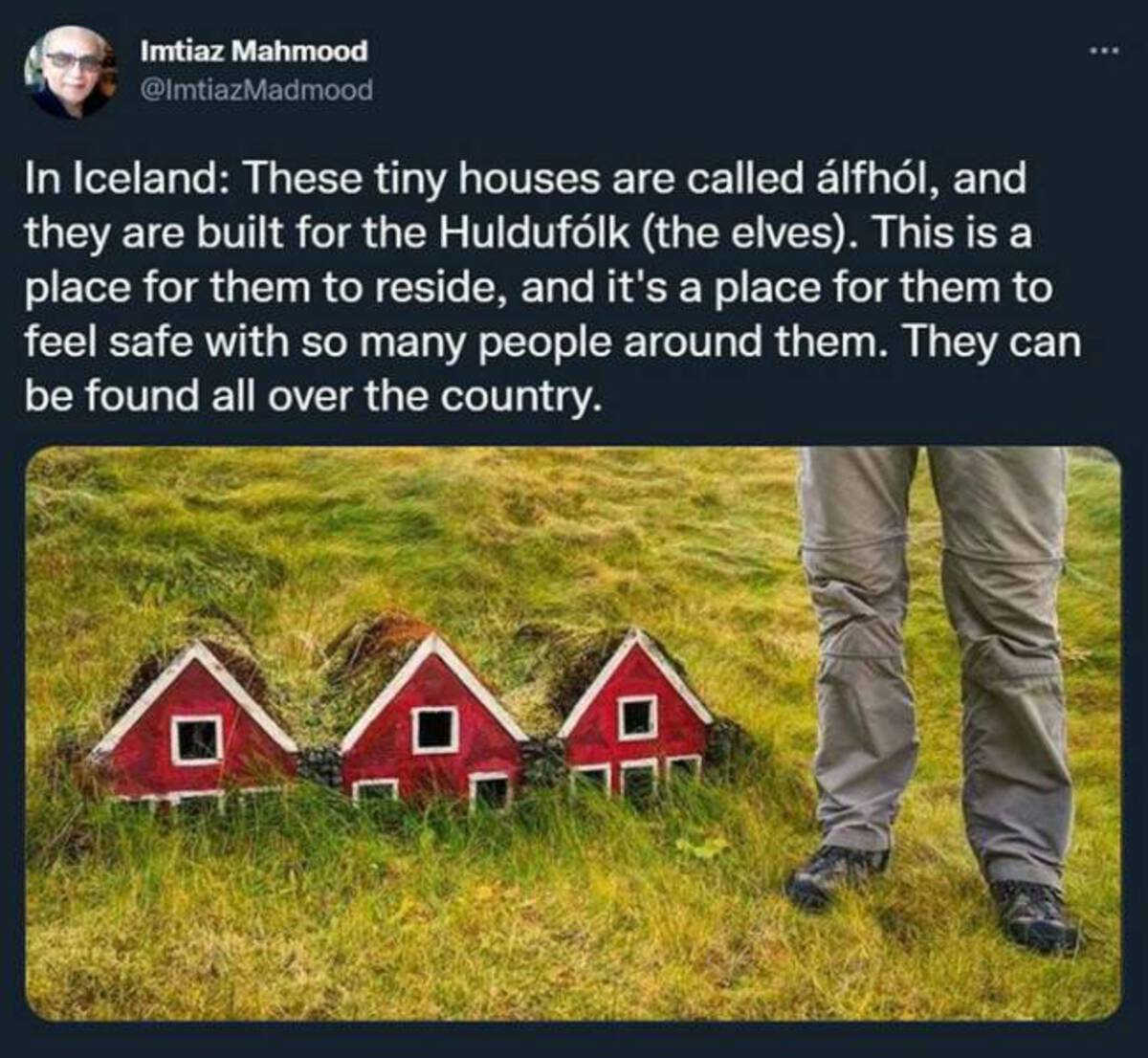 iceland elves - Imtiaz Mahmood In Iceland These tiny houses are called lfhl, and they are built for the Hulduflk the elves. This is a place for them to reside, and it's a place for them to feel safe with so many people around them. They can be found all o