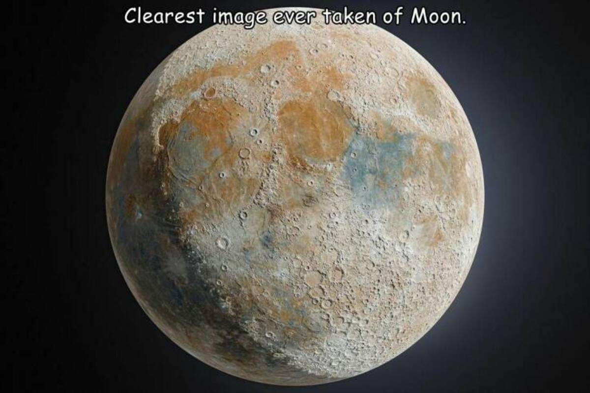 moon - Clearest image ever taken of Moon. Ok