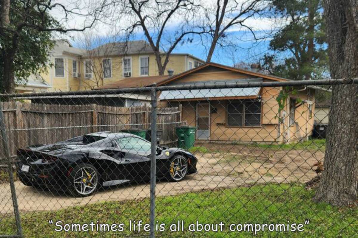luxury vehicle - Sometimes life is all about compromise"