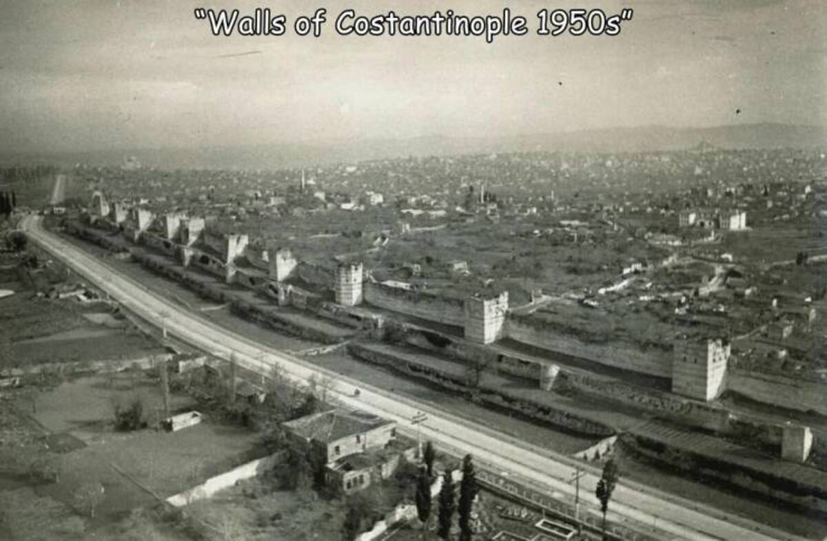 "Walls of Costantinople 1950s"