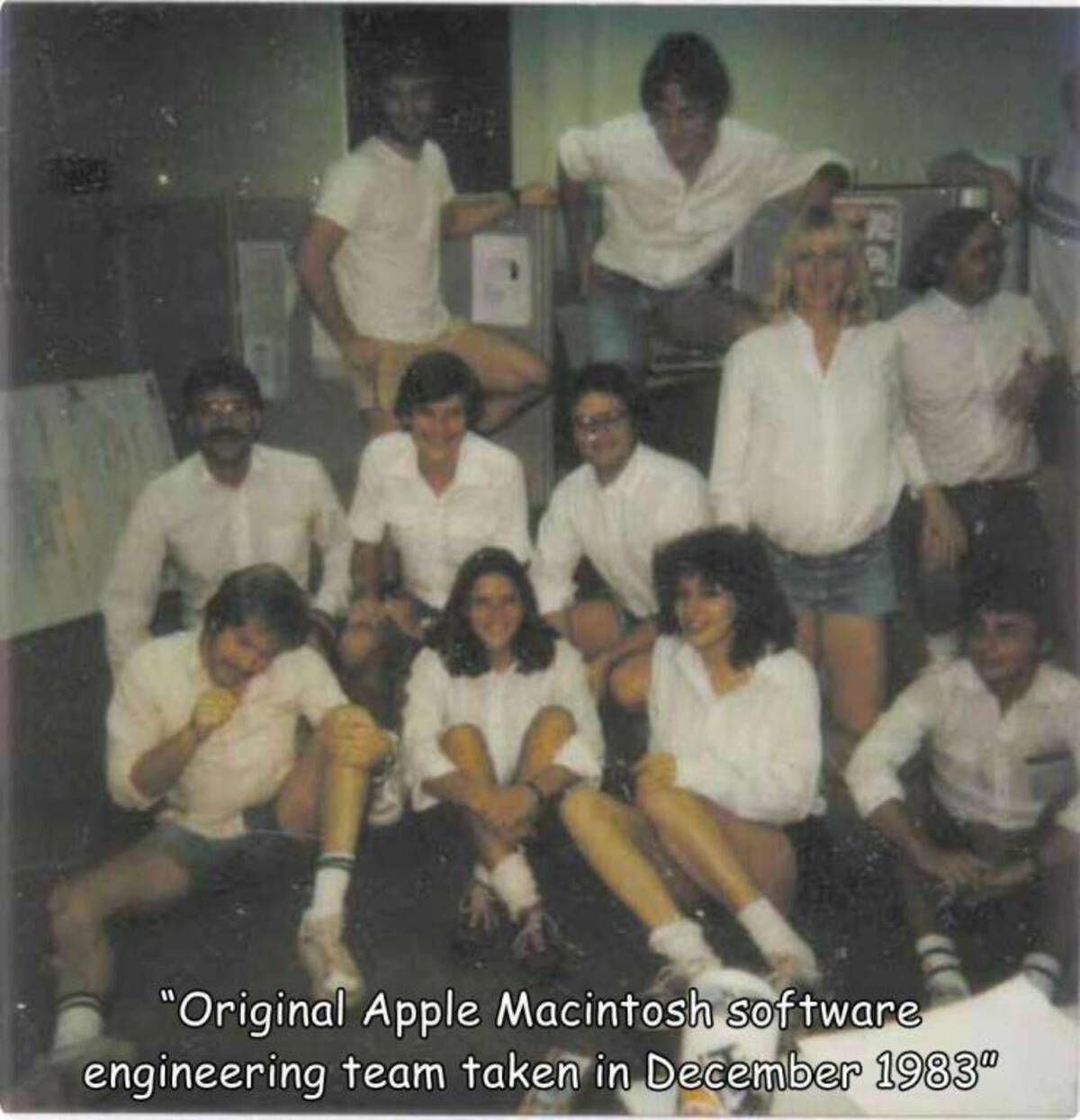 rony sebok apple - "Original Apple Macintosh software engineering team taken in "