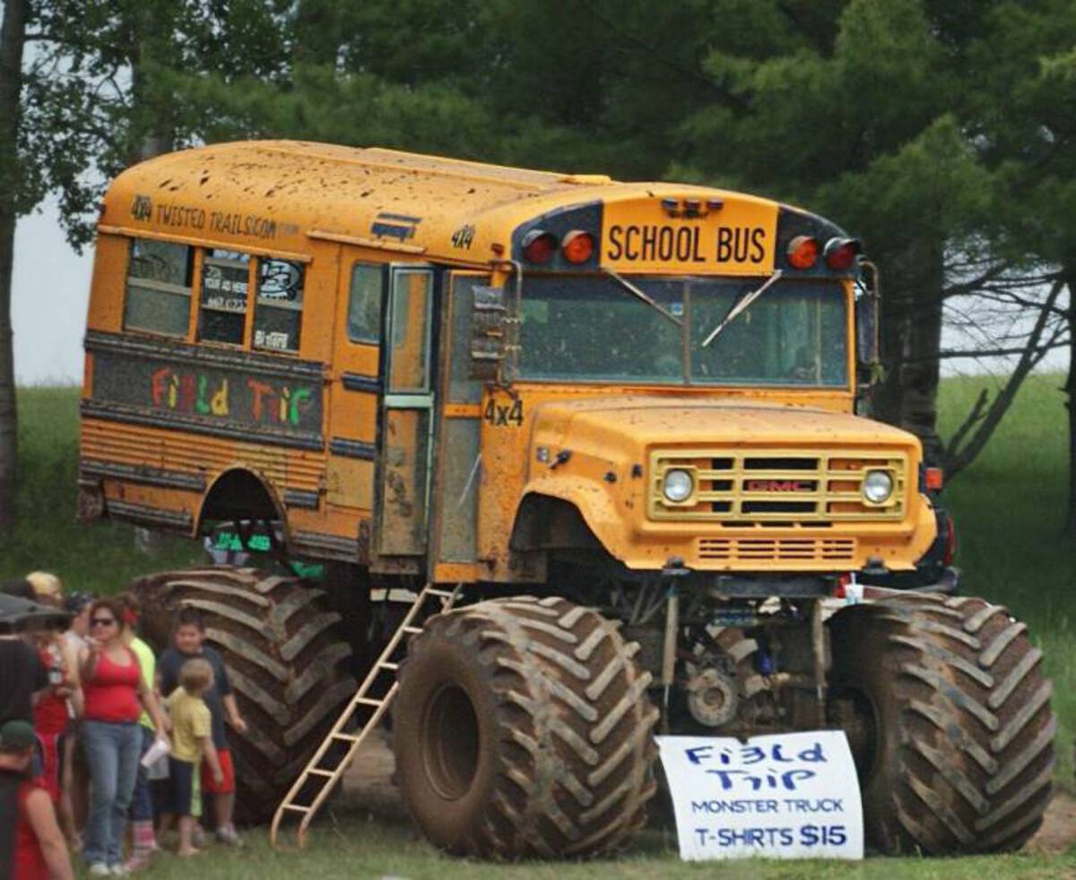 monster truck school bus - 44 Tvisted Trails Com Your As Hese Les if 4x4 School Bus Field Monster Truck TShirts $15