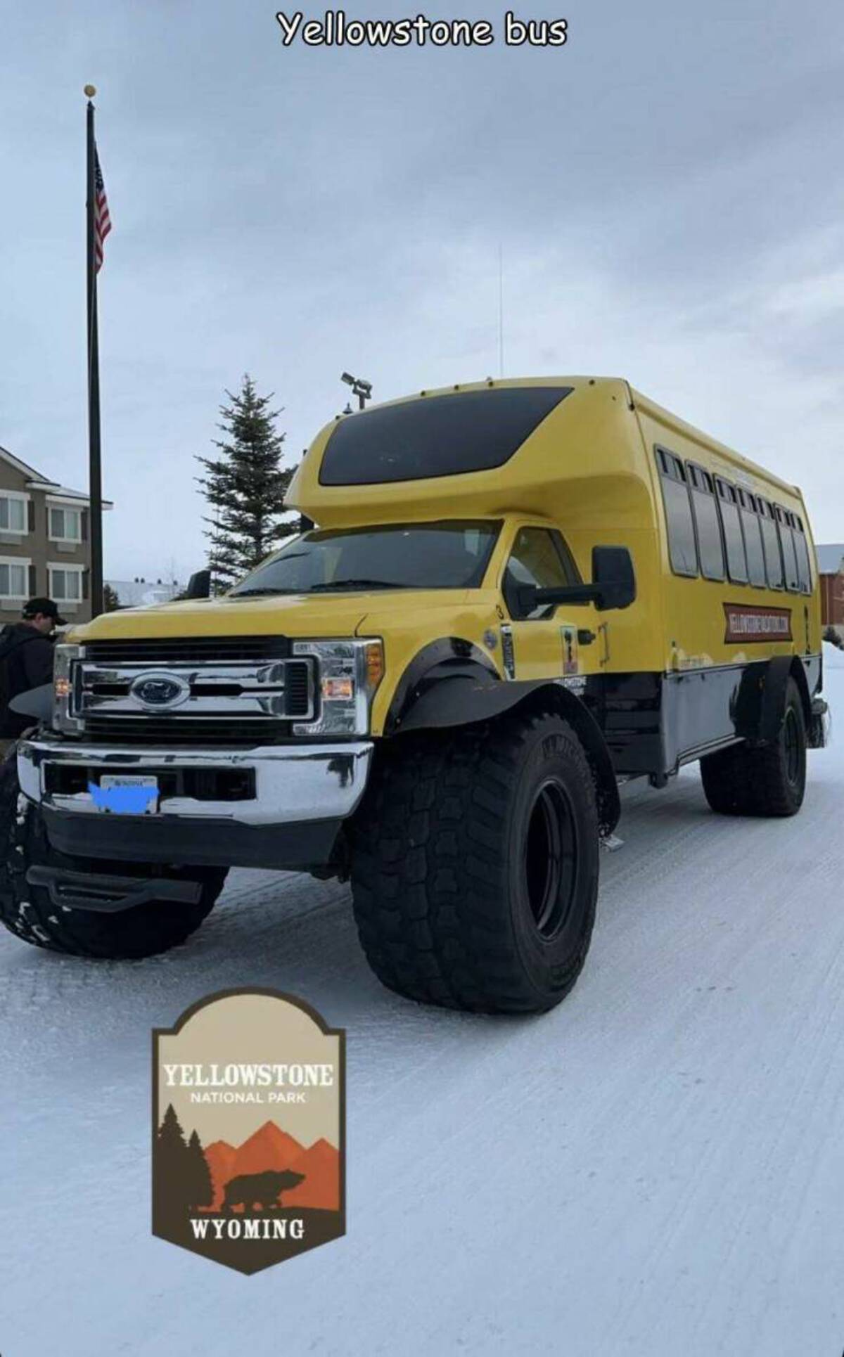 bumper - Yellowstone bus G Yellowstone National Park Wyoming