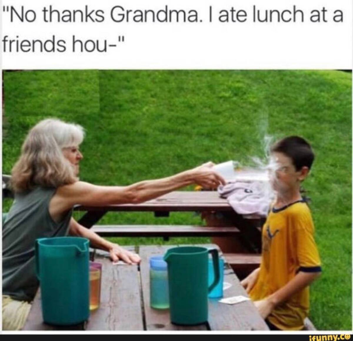 did you know there's only 2 - "No thanks Grandma. I ate lunch at a friends hou" ifunny.co