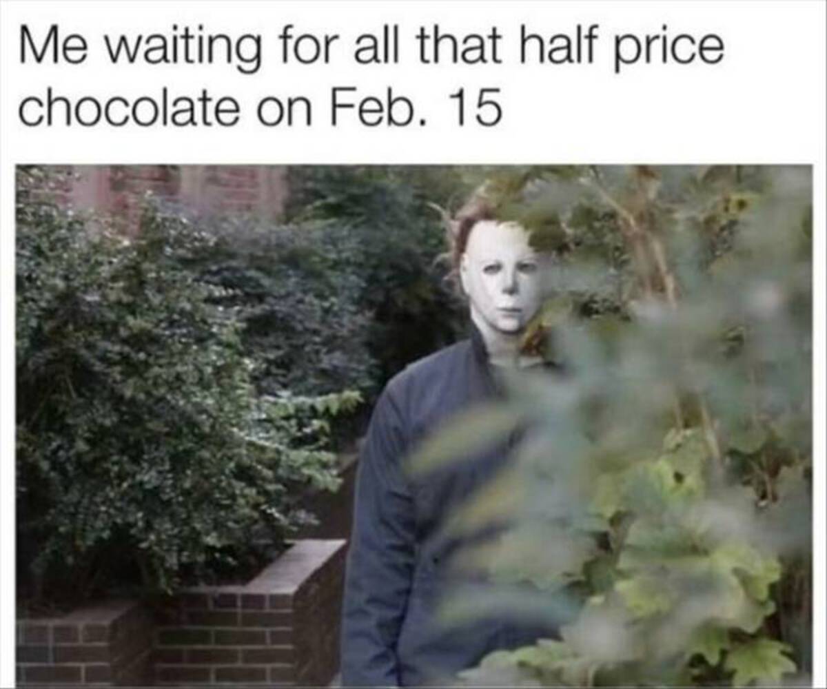 tree - Me waiting for all that half price chocolate on Feb. 15 Th
