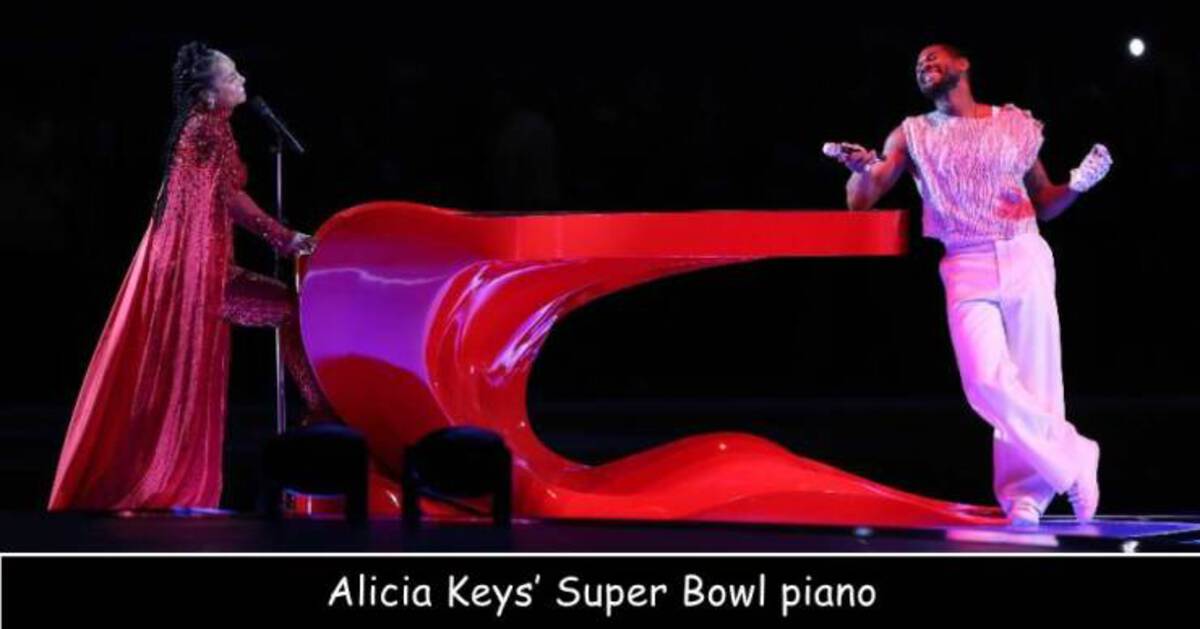 performance - Alicia Keys' Super Bowl piano