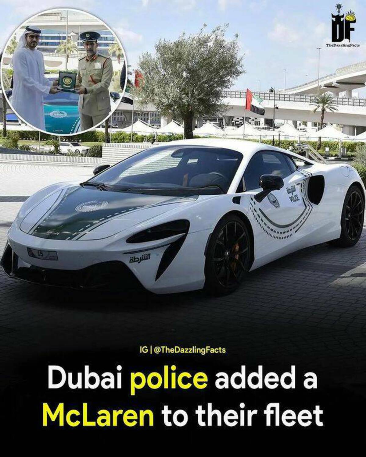 dubai police mclaren artura - b jll Ig Facts Dubai police added a McLaren to their fleet The DaxalingFacts