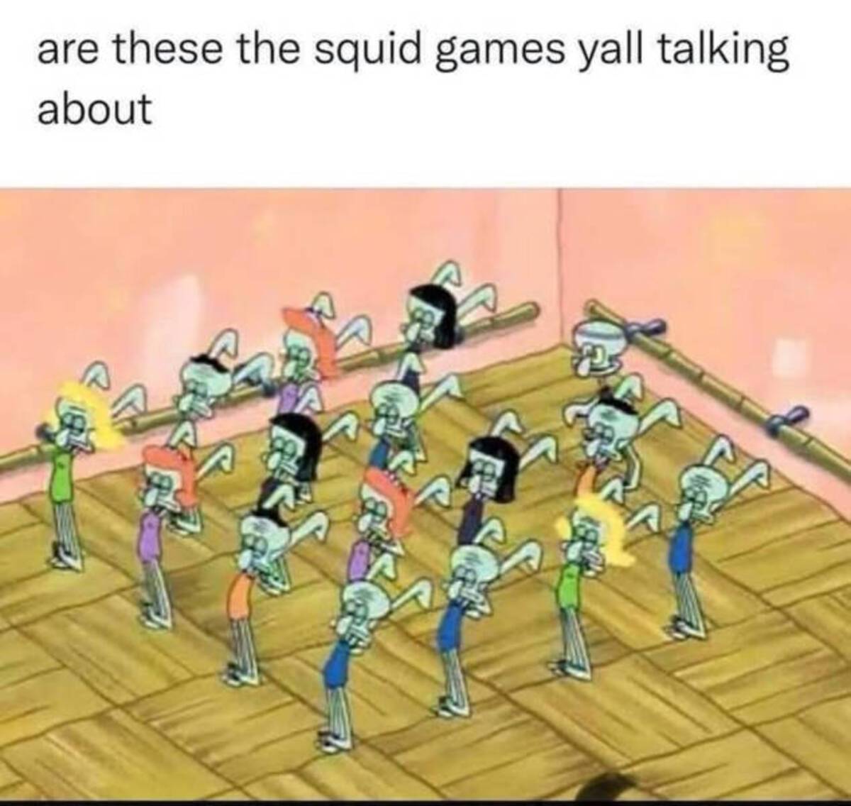 squid game spongebob - are these the squid games yall talking about