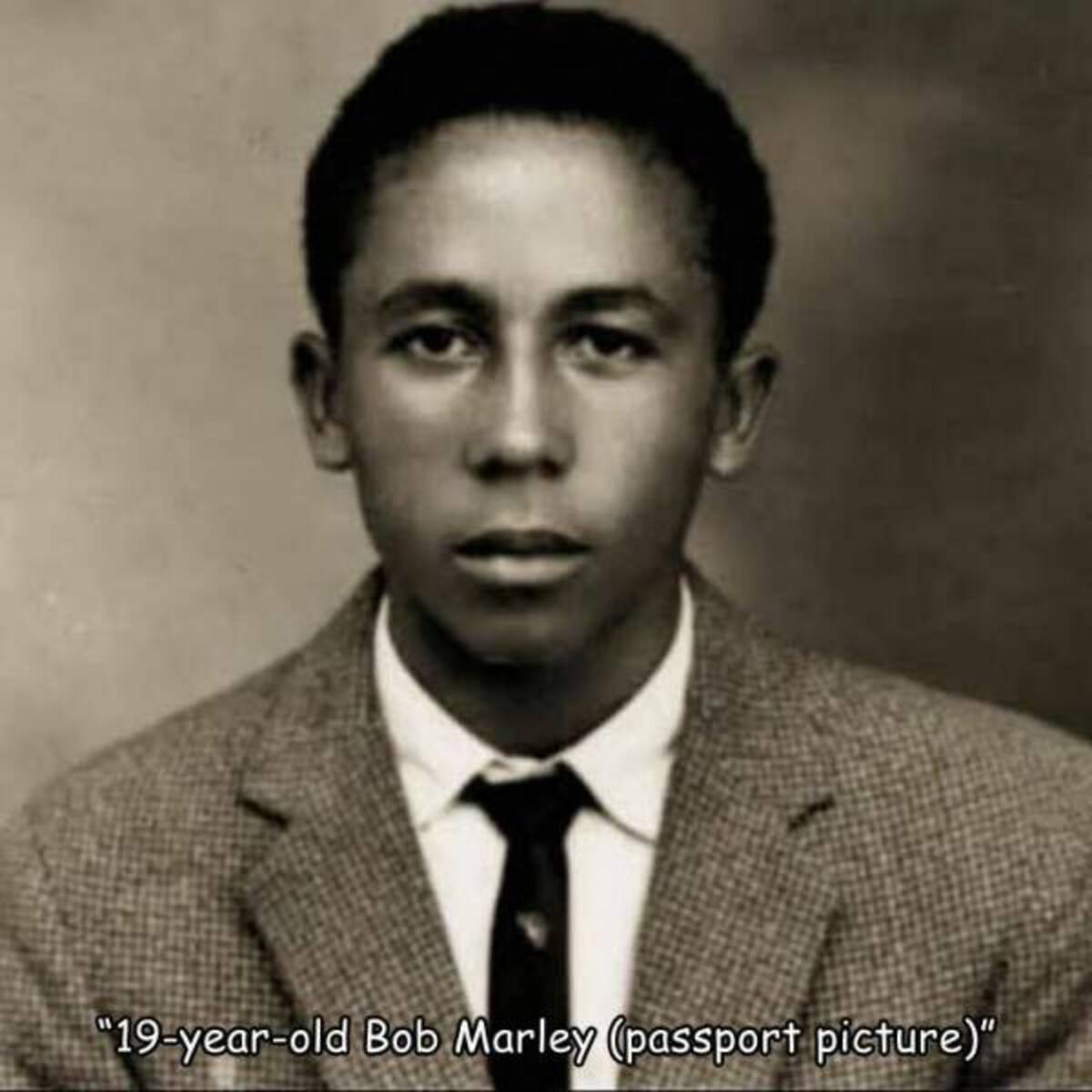 bob marley 1965 - "19yearold Bob Marley passport picture"