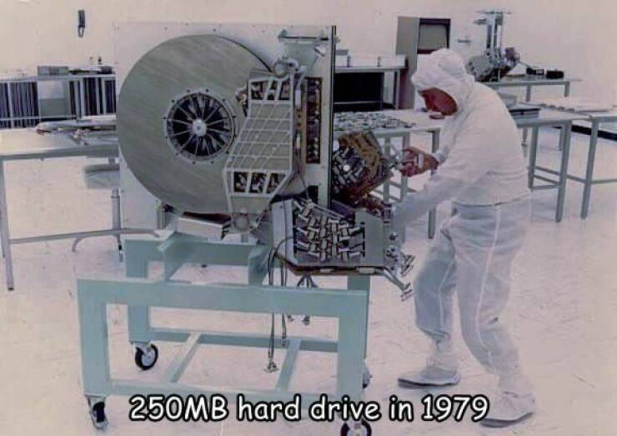 250 mb hard drive 1979 - 250MB hard drive in 1979