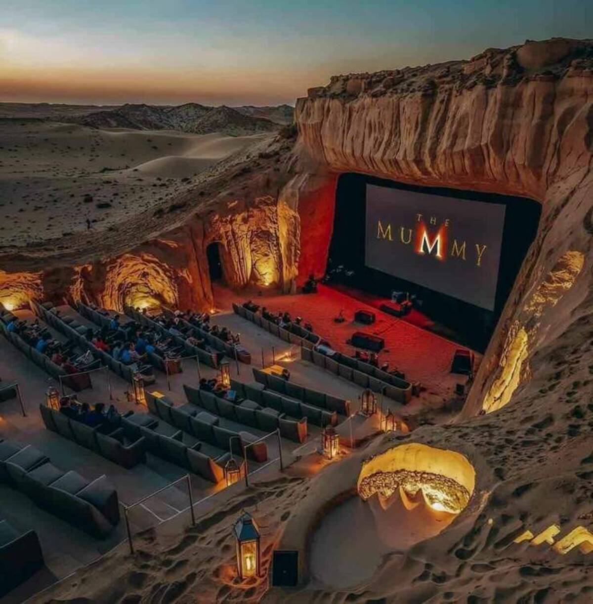 open air theatre in egypt - The Mummy