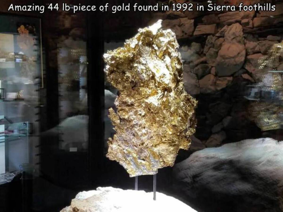 ironstone vineyards - Amazing 44 lb piece of gold found in 1992 in Sierra foothills