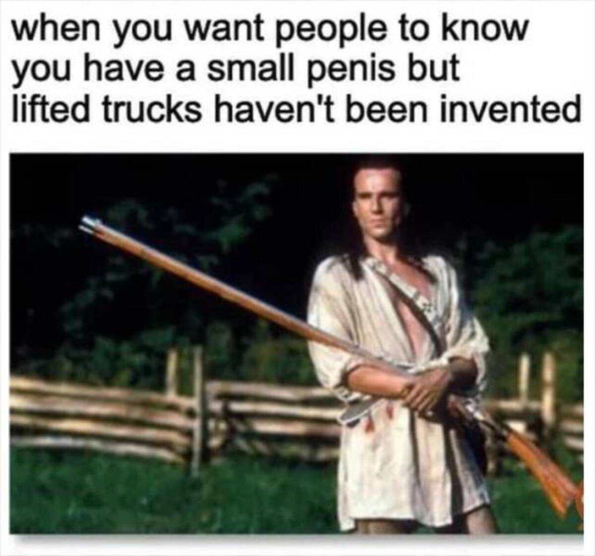 dick meme - when you want people to know you have a small penis but lifted trucks haven't been invented