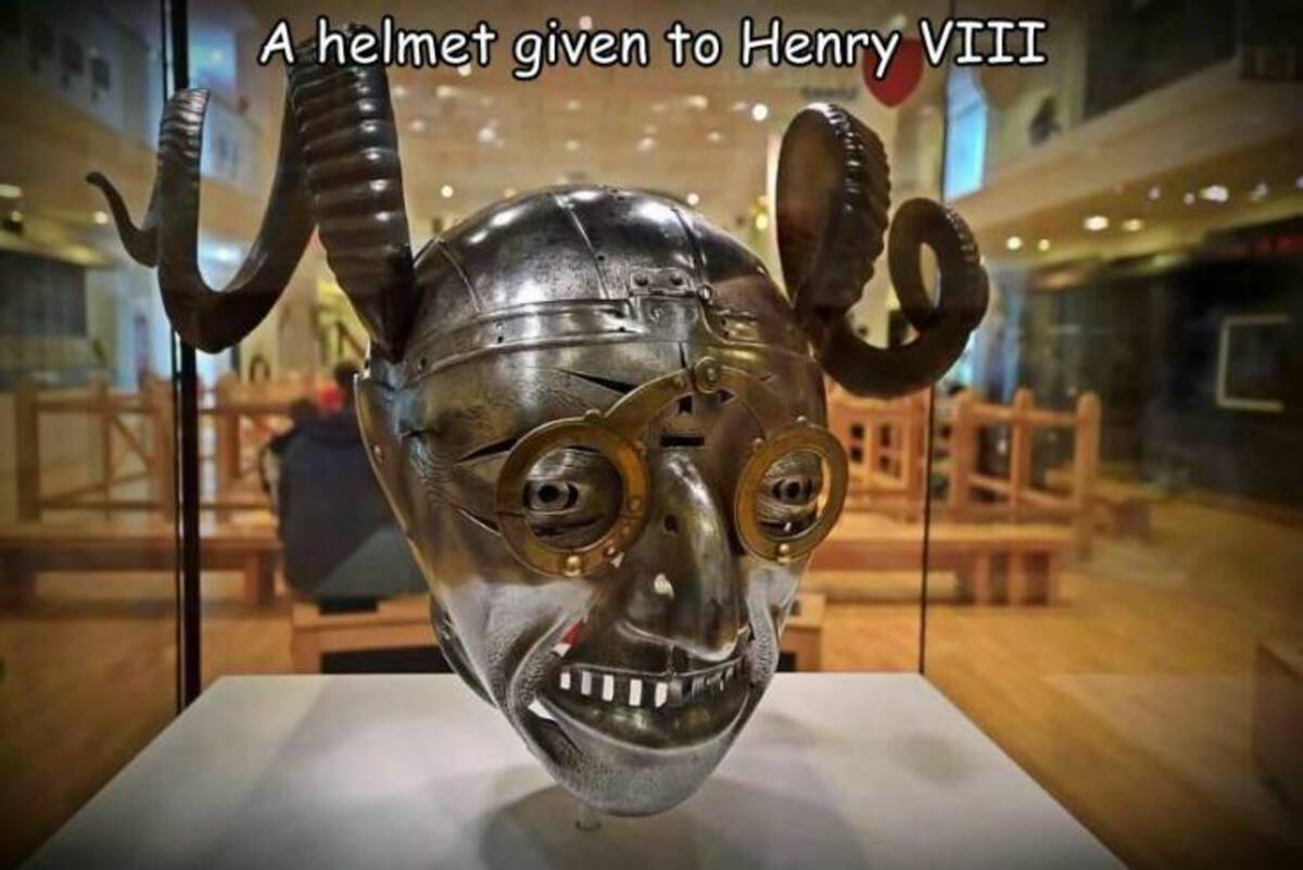 henry viii horned helmet - A helmet given to Henry Viii