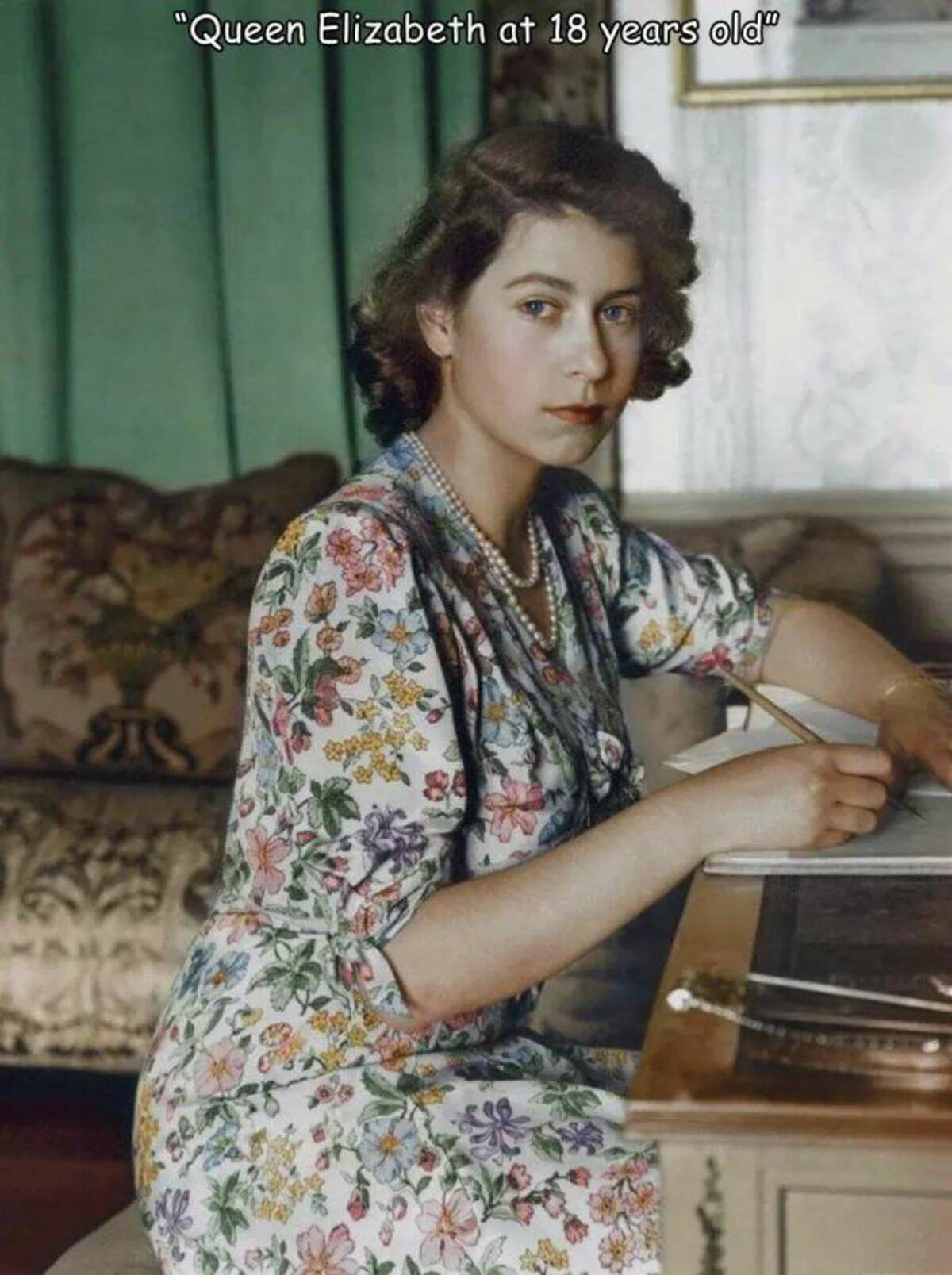 most beautiful picture of the queen elizabeth - "Queen Elizabeth at 18 years old"