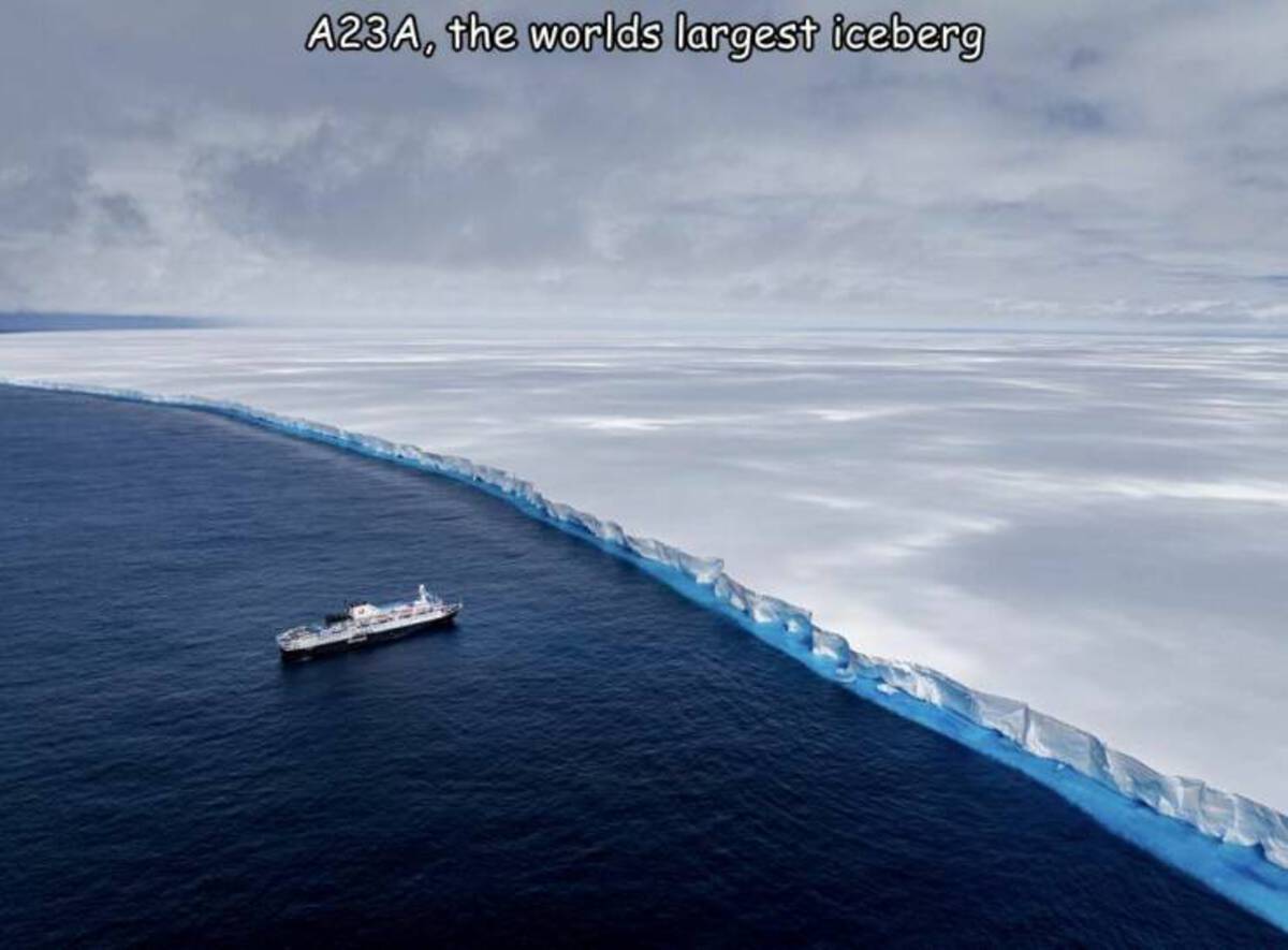 biggest iceberg in the world - A23A, the worlds largest iceberg