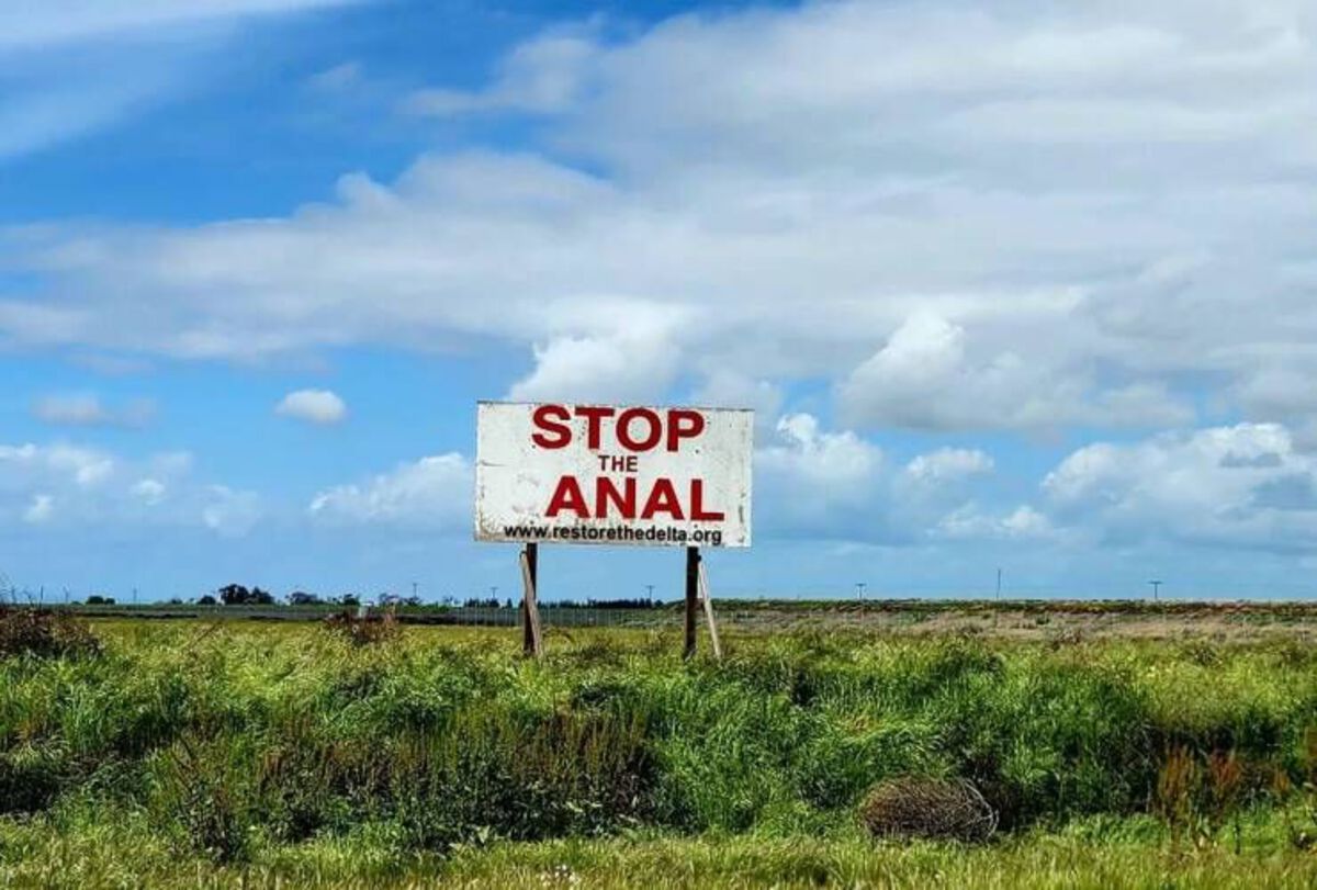 sign - Stop The Anal