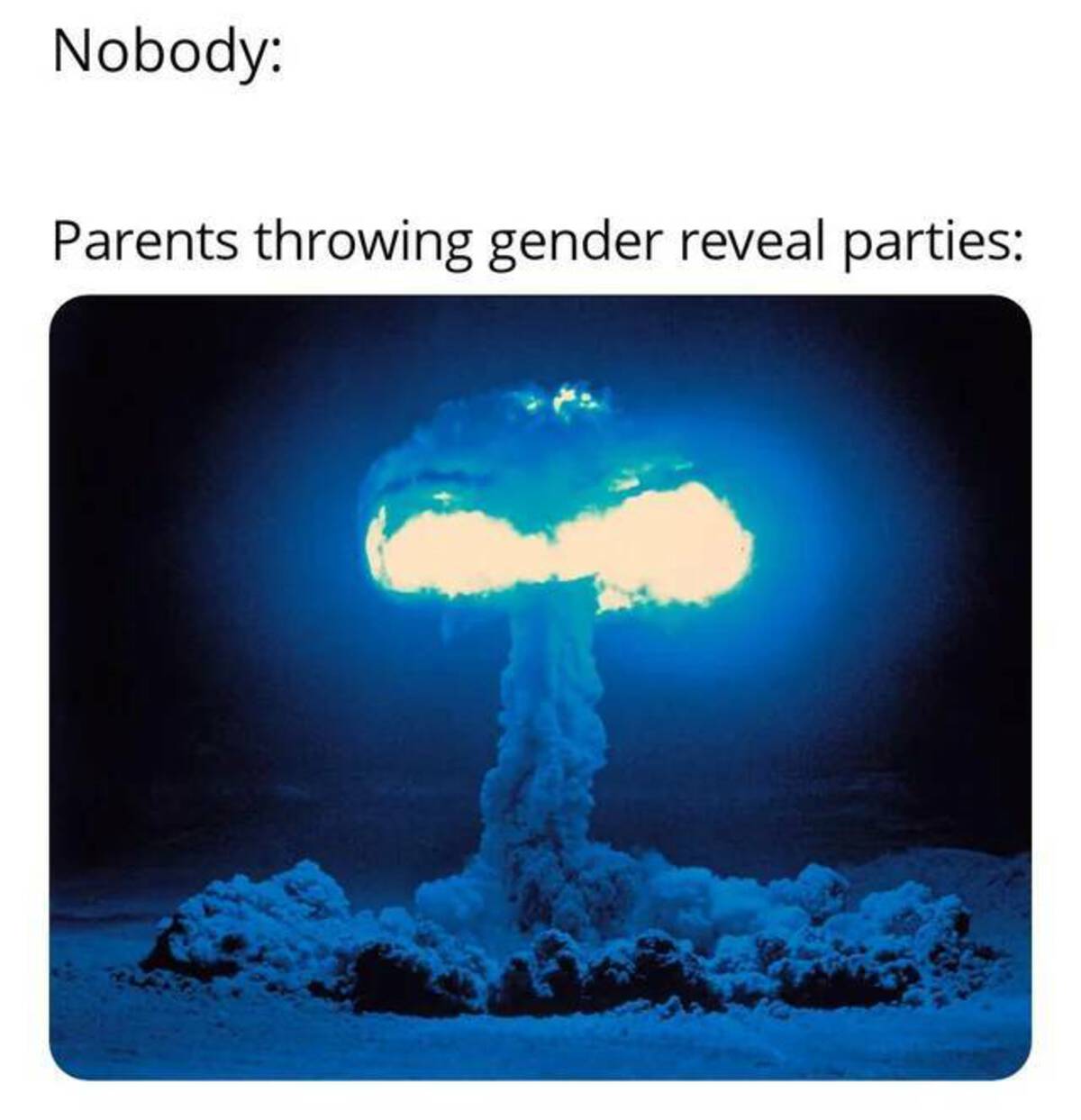 flame - Nobody Parents throwing gender reveal parties