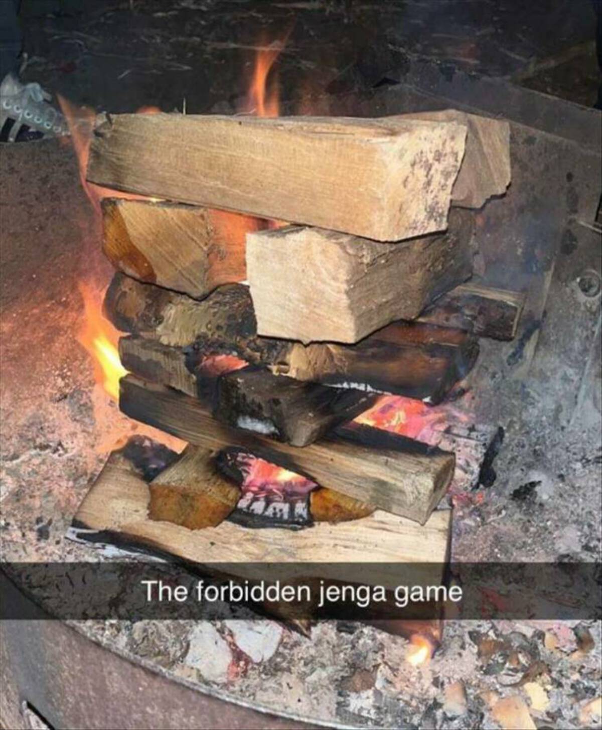 flame - The forbidden jenga game