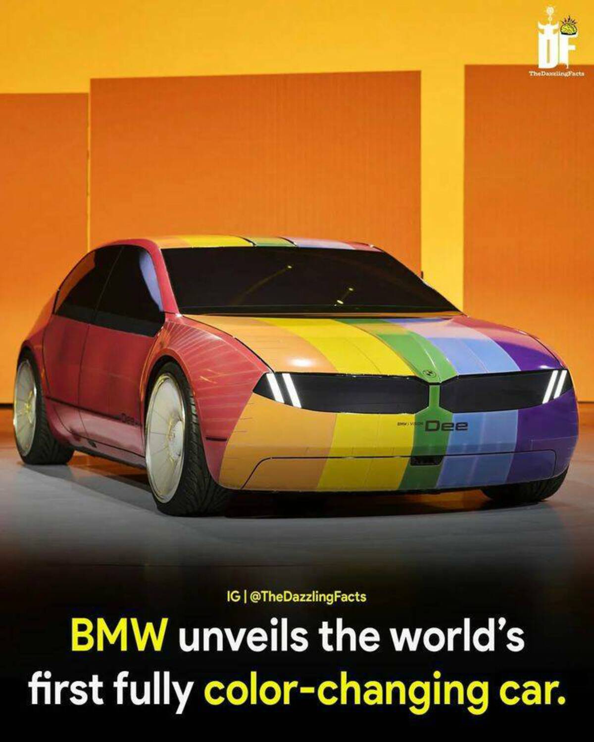 bmw i vision dee - The DazzlingFacts Dee Ig Bmw unveils the world's first fully colorchanging car.
