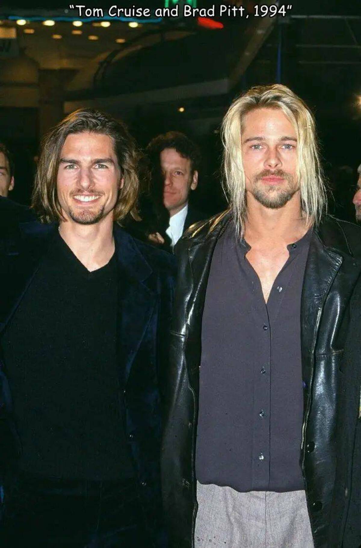 brad pitt e tom cruise - "Tom Cruise and Brad Pitt, 1994"