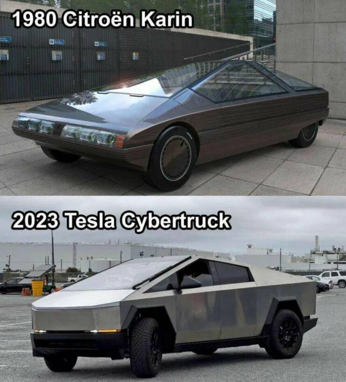 citroen karin 1980 - 1980 Citron Karin 2023 Tesla Cybertruck