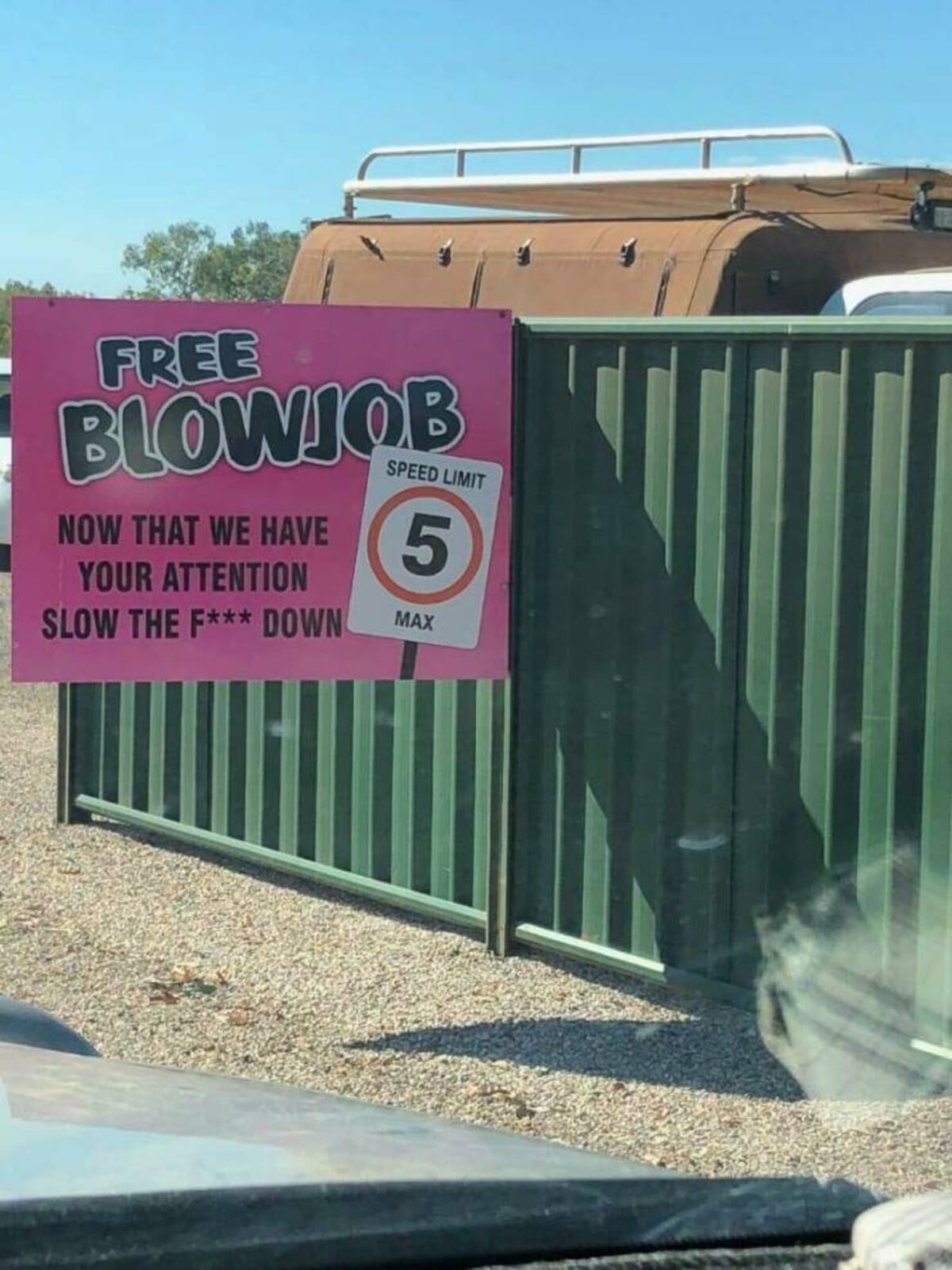 banner - Free Blowjob Now That We Have Your Attention Slow The F Down Speed Limit 5 Max