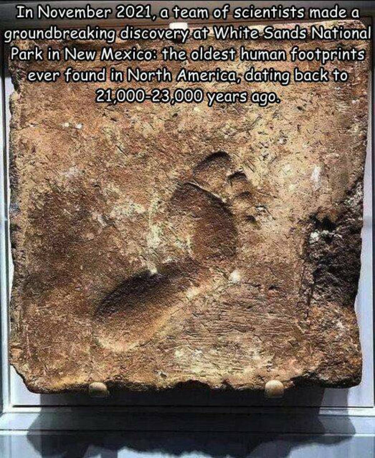 preserved over four thousand years this footprint bears witness to a unique instant in history when an individual's bare foot made contact with a sun drying mud brick dating back to 2000 bc this impression was made in ur iraq - In , a team of scientists m