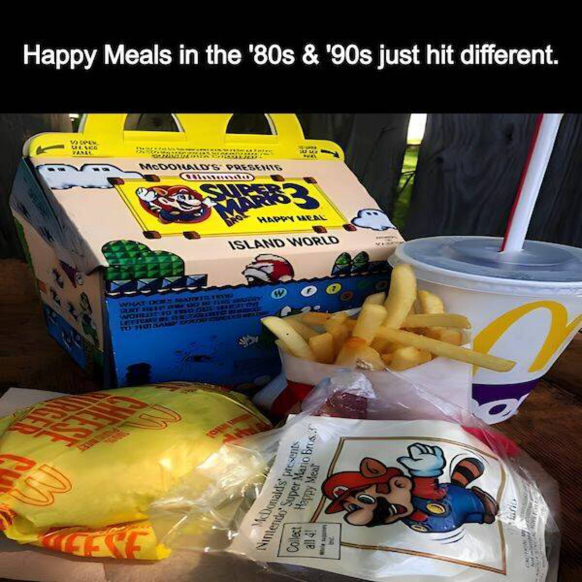 kids' meal - Cese Happy Meals in the '80s & '90s just hit different. 13220 2. Mcdonald'S Presents Clando Super Gro Happy Meal Island World What Ders Markestrog Gerry Vinson Flo ray Worber Ed Fang Gabismigreine Late France Of Regeschorenster Hemele To Rmsa