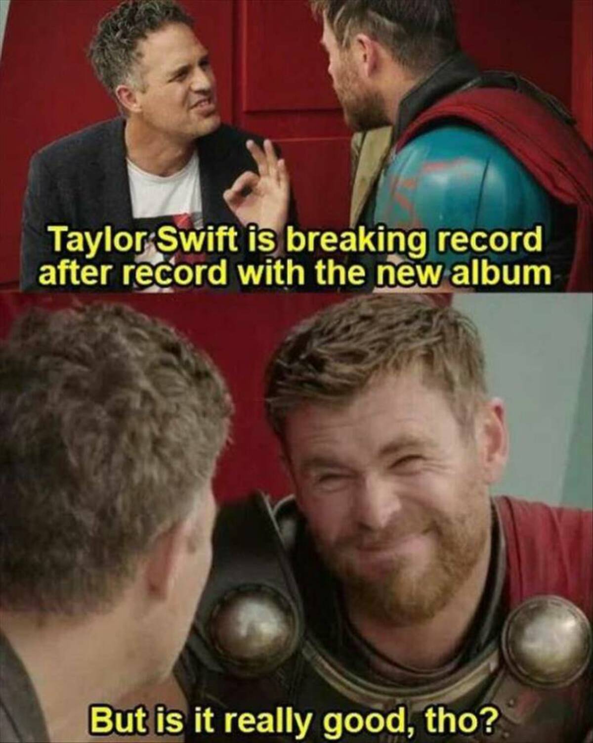 photo caption - Taylor Swift is breaking record after record with the new album But is it really good, tho?