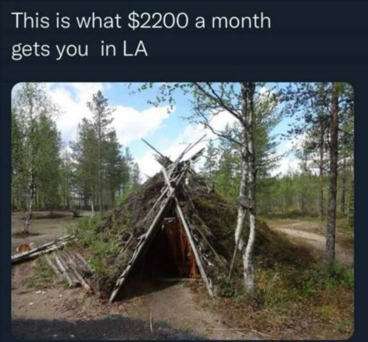 hut - This is what $2200 a month gets you in La