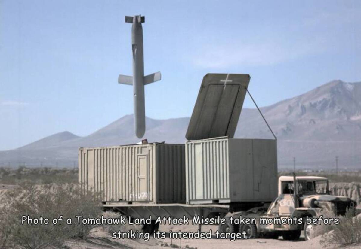 mw2 missile container - Photo of a Tomahawk Land Attack Missile taken moments before striking its intended target.