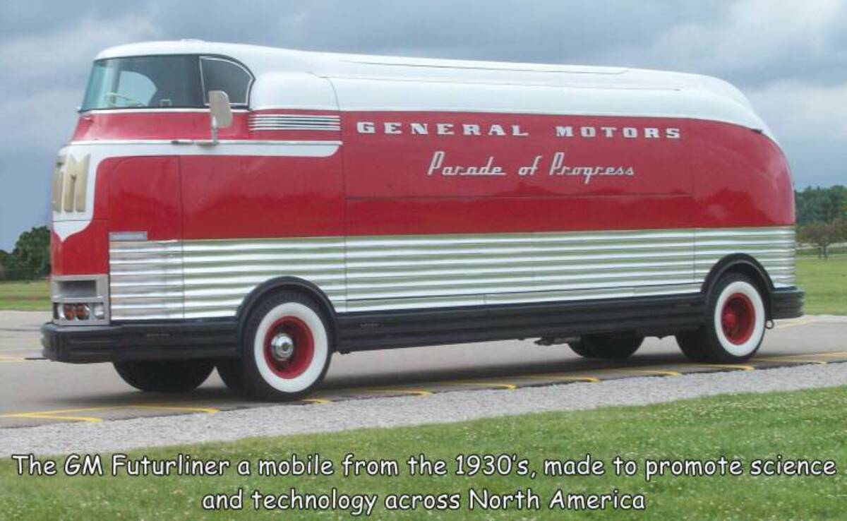 gm futurliner size - General Motors Parade of Progress The Gm Futurliner a mobile from the 1930's, made to promote science and technology across North America