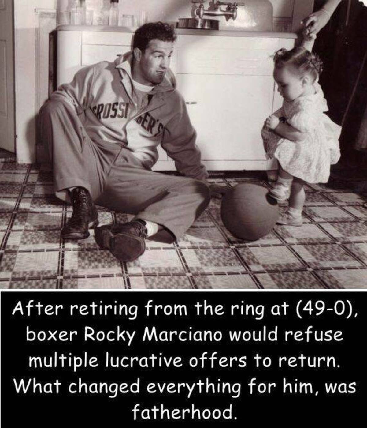 rocky marciano daughter - Possi Ger'S After retiring from the ring at 490, boxer Rocky Marciano would refuse multiple lucrative offers to return. What changed everything for him, was fatherhood.