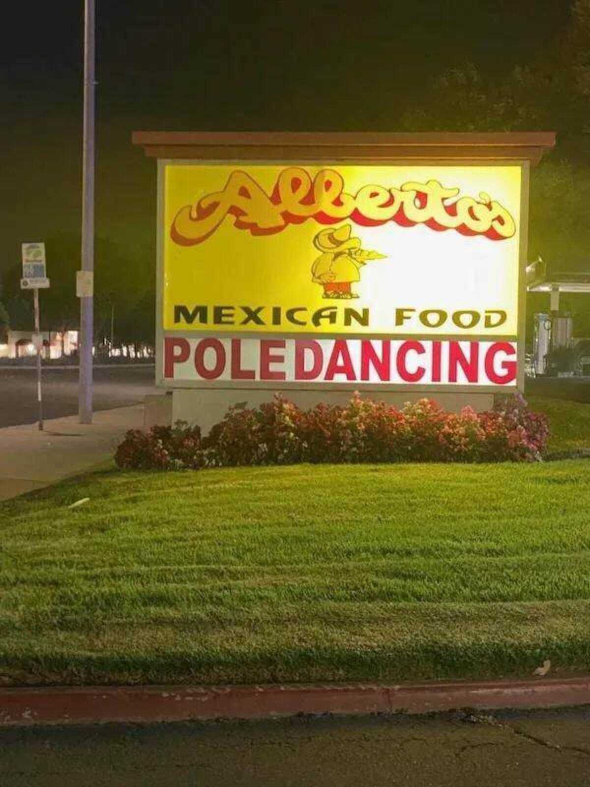 signage - Mexican Food Pole Dancing