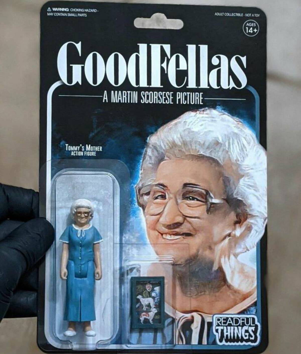 scorsese action figure - Awarning Choking Hazard May Contain Small Parts Adult CollectibleNot A Toy Ages 14 GoodFellas A Martin Scorsese Picture Tommy'S Mother Action Figure Readful Things