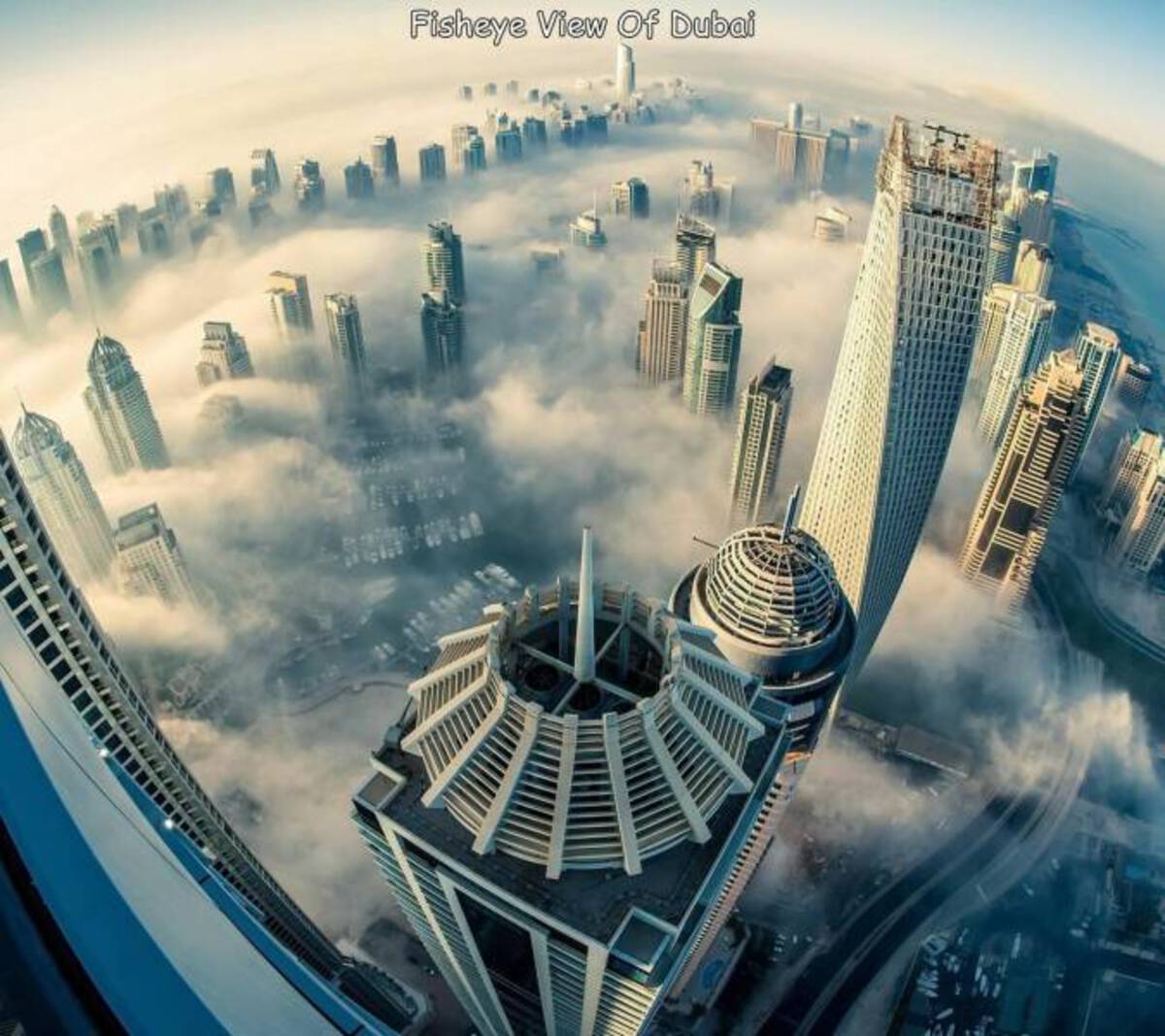 building dubai - Fisheye View Of Dubai