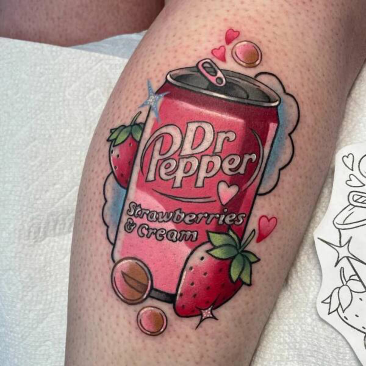 dr pepper tattoo cute - Dr Pepper Strawberries & Cream