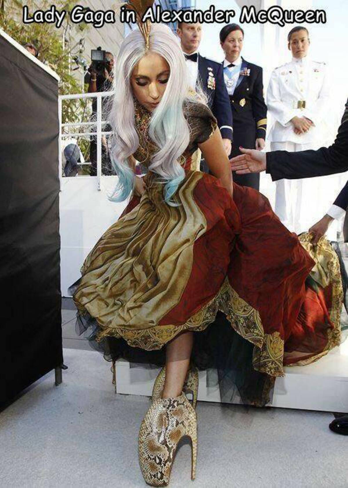 lady gaga alexander mcqueen shoes - Lady Gaga in Alexander McQueen