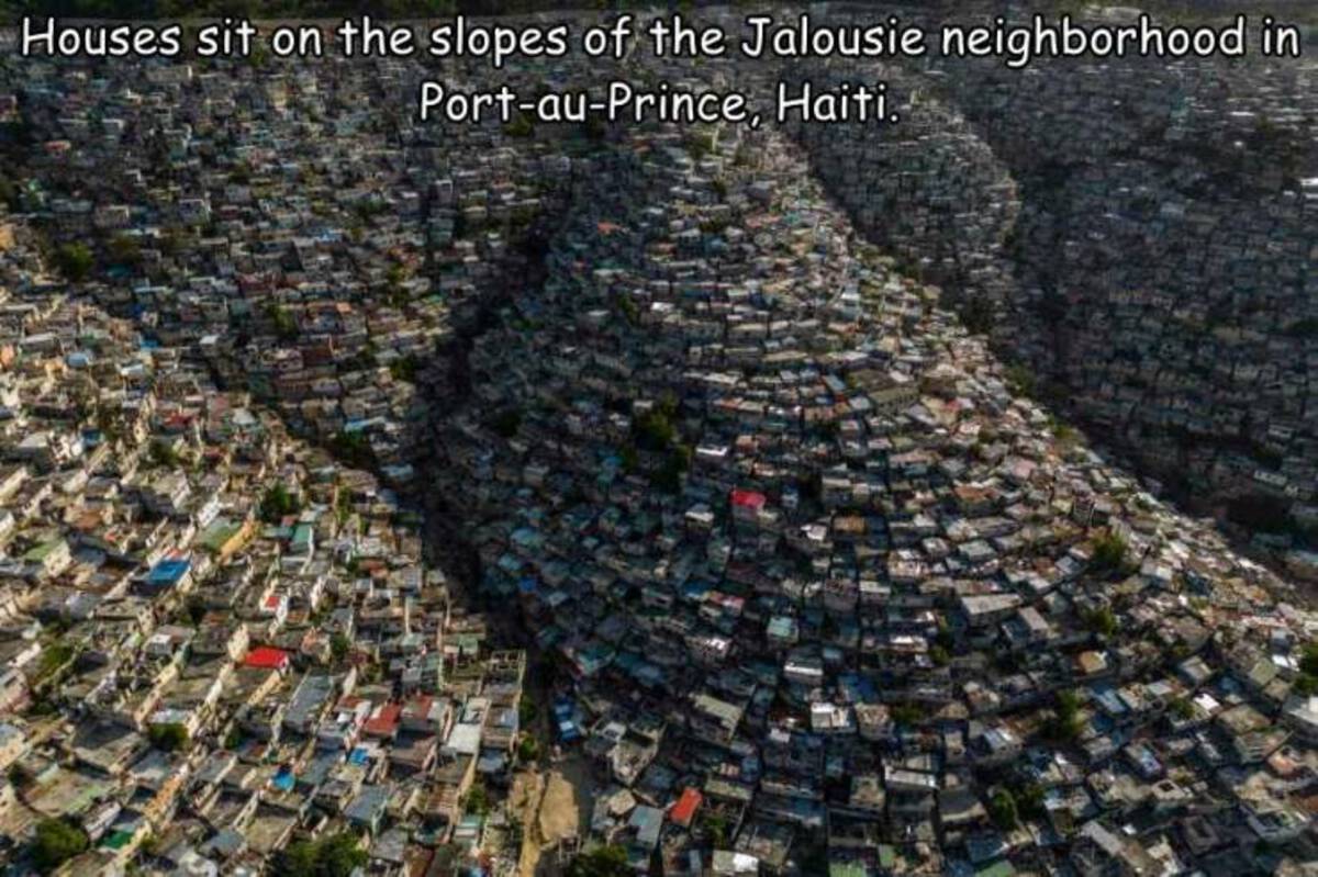 Port-au-Prince - Houses sit on the slopes of the Jalousie neighborhood in PortauPrince, Haiti.