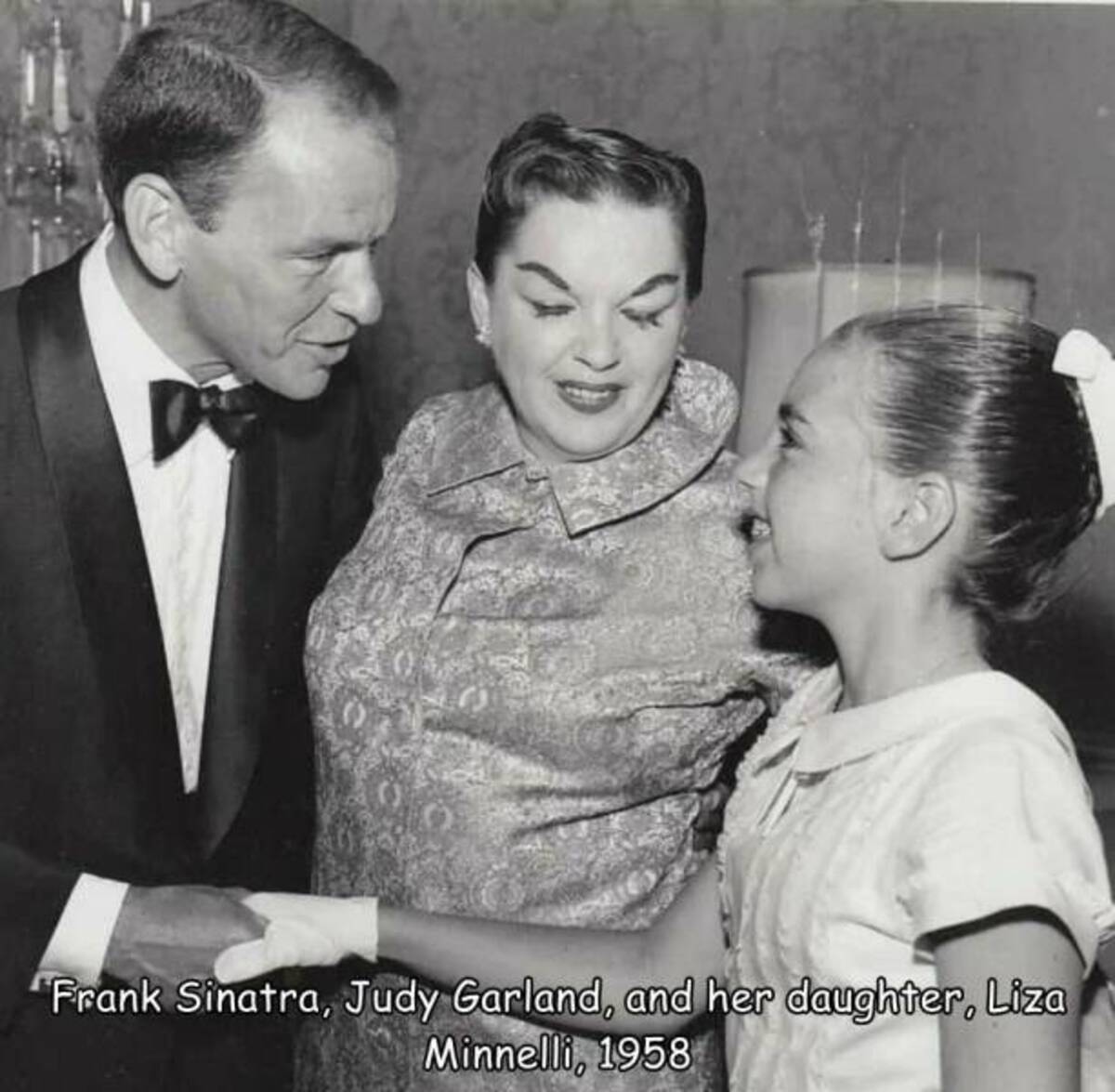 judy garland and frank sinatra - Frank Sinatra, Judy Garland, and her daughter, Liza Minnelli, 1958