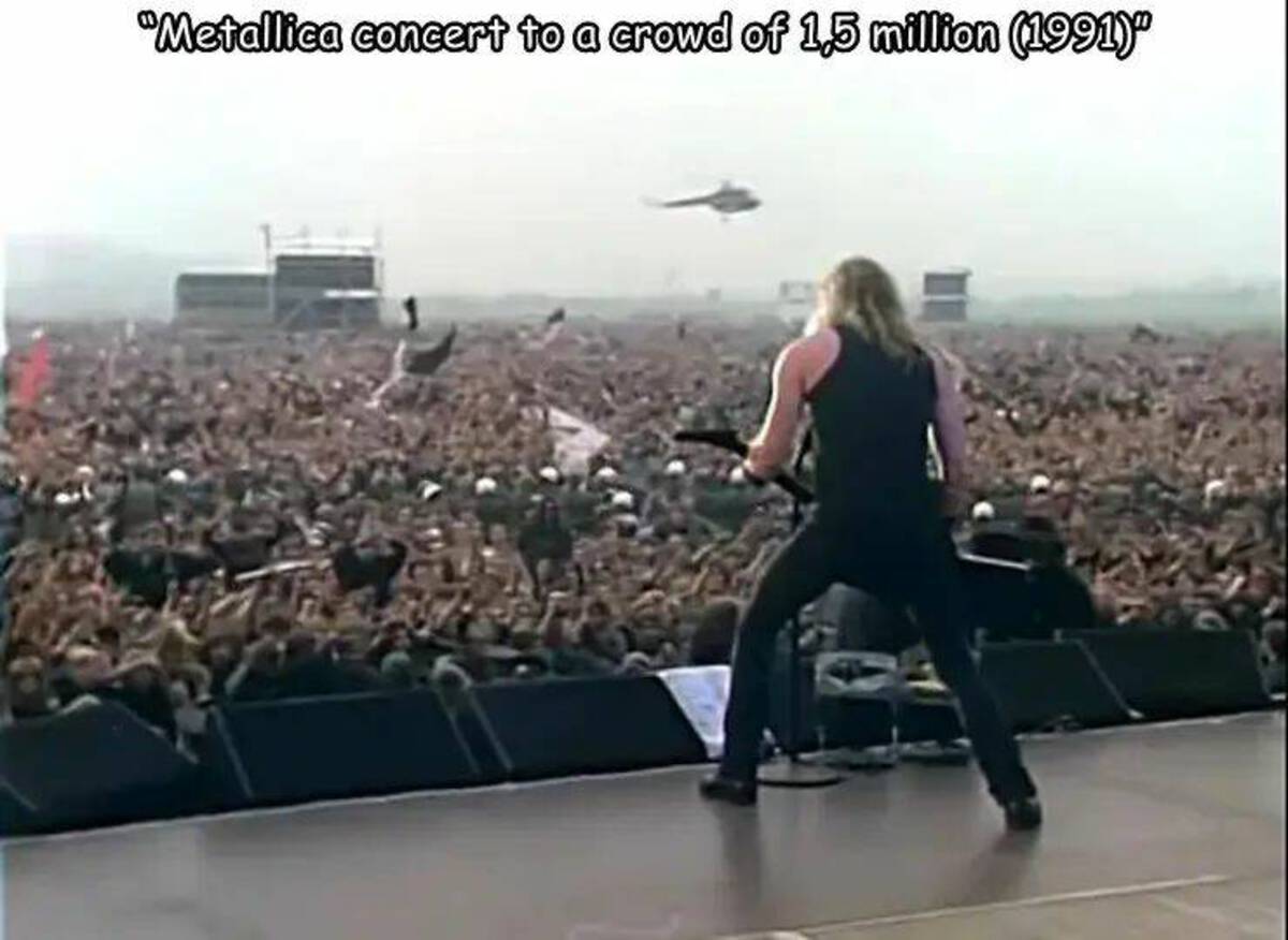james hetfield moscow 1991 - "Metallica concert to a crowd of 1,5 million 1991"