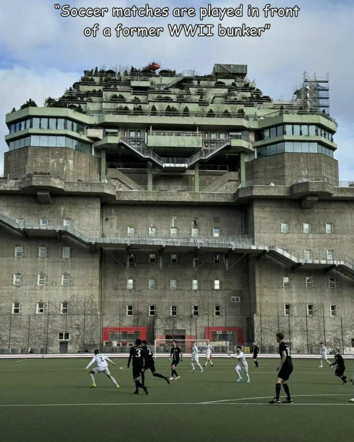 palace - "Soccer matches are played in front of a former Wwii bunker" 3