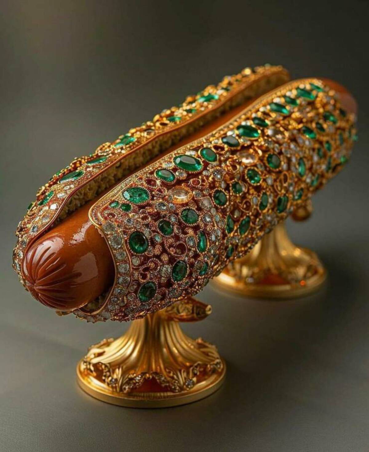 bejeweled hotdog