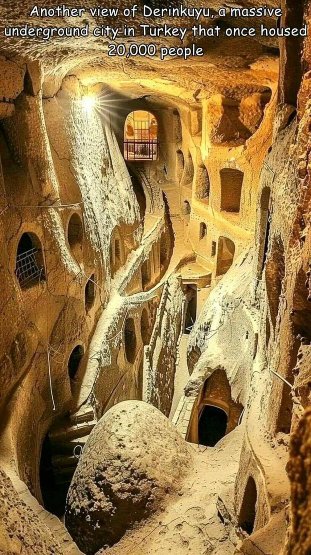 derinküyü - Another view of Derinkuyu, a massive underground city in Turkey that once housed 20,000 people