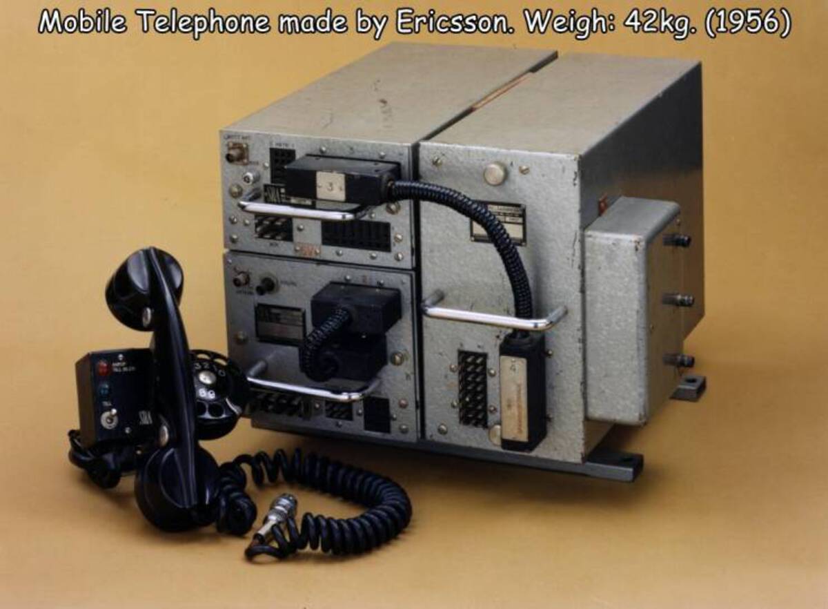 mobile telephone system a mta - Mobile Telephone made by Ericsson. Weigh 42kg. 1956