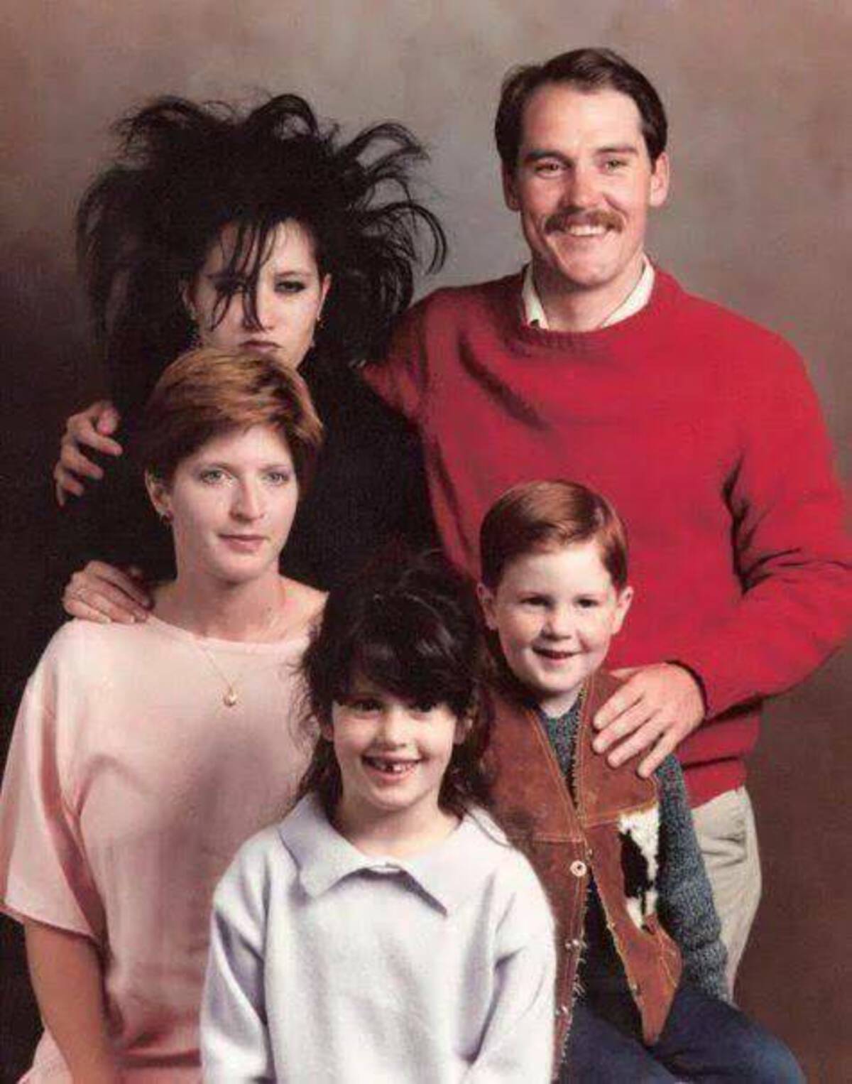 awkward family photo goth